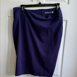 Betabrand Women's Deep Purple Pencil Skirt